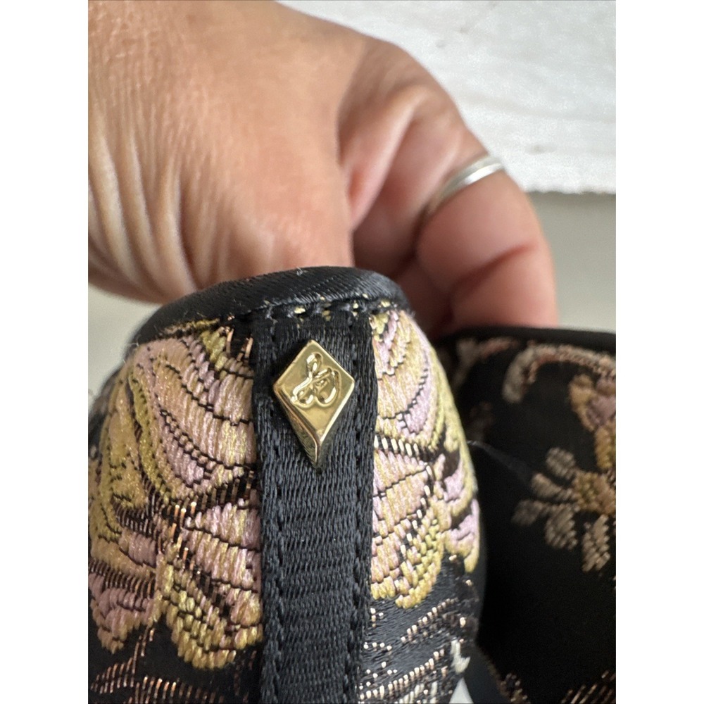Sam Edelman Rena D'Orsay flats Pointed Toe Floral Embroidered Fabric Sz 7.5 - Picture 5 of 8